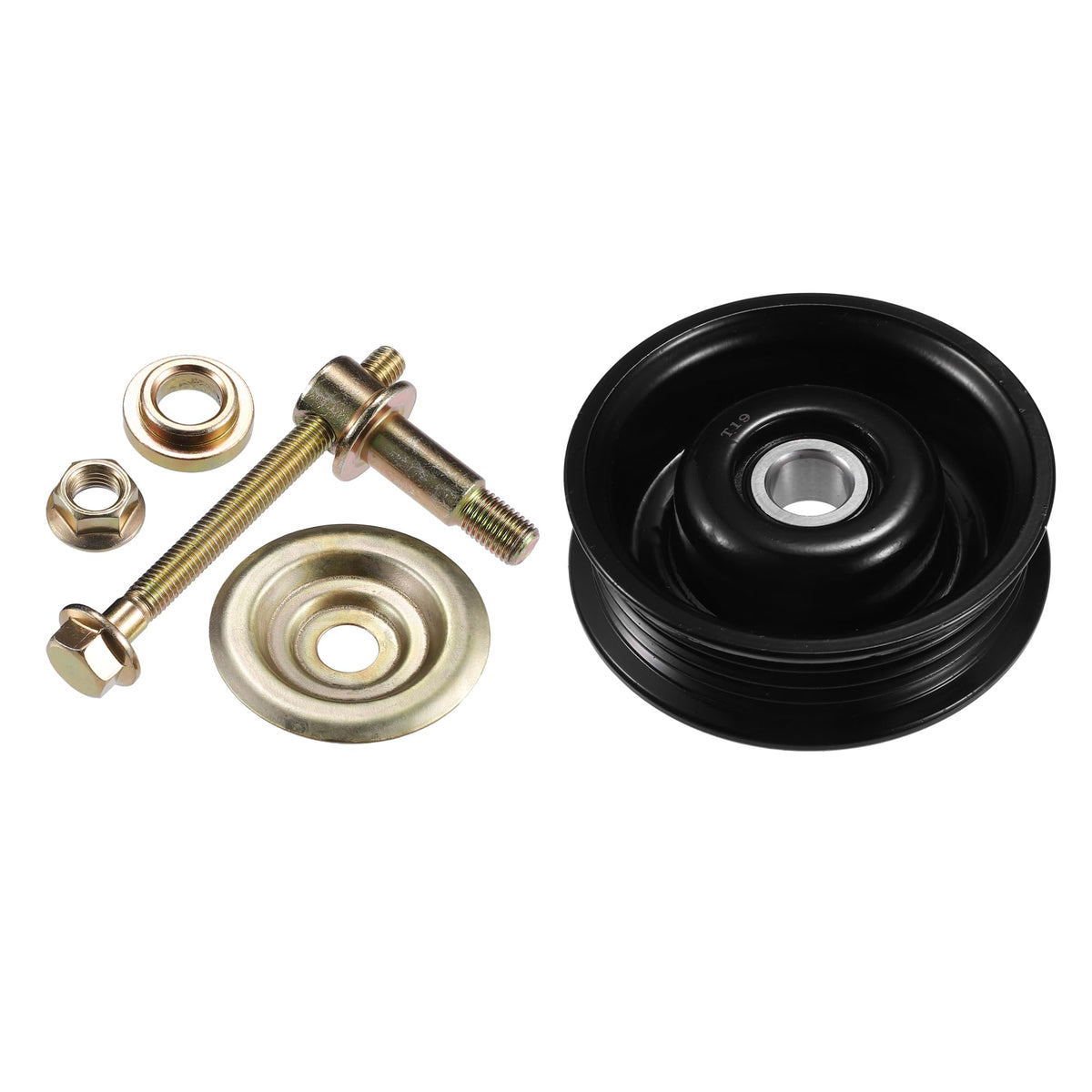 uxcell front view of tensioner assembly showing durable metal housing for reliable fit