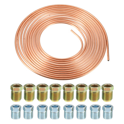 uxcell front packaging of brake line kit showing full contents and benefit of completeness