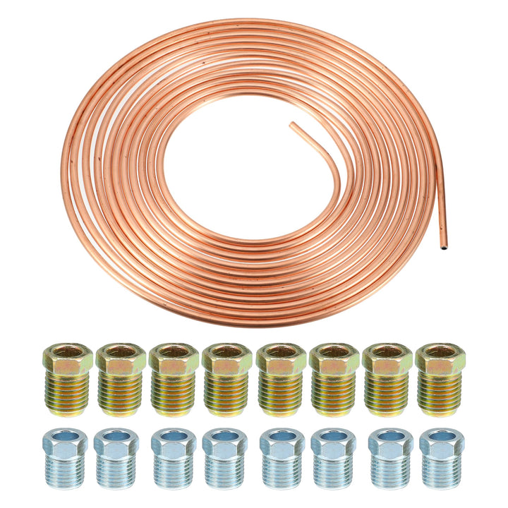 uxcell front packaging of brake line kit showing full contents and benefit of completeness