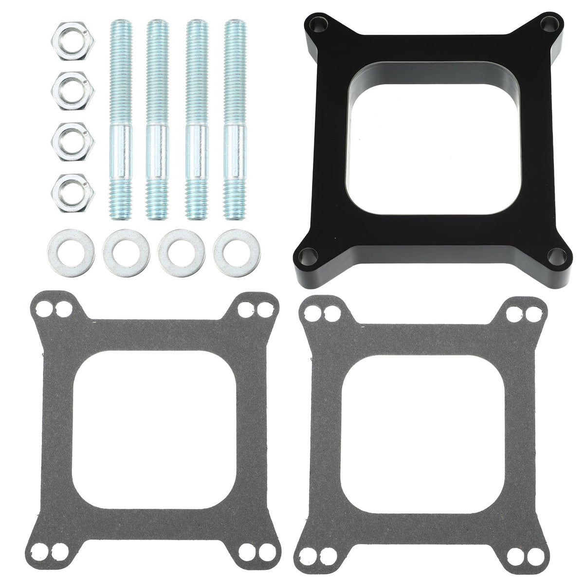 uxcell front view spacer showing bolt holes and open center for improved airflow
