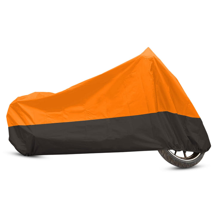 uxcell front view on Harley showing full coverage and protection