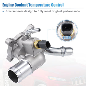 uxcell thermostat housing installed in engine bay improving cooling reliability