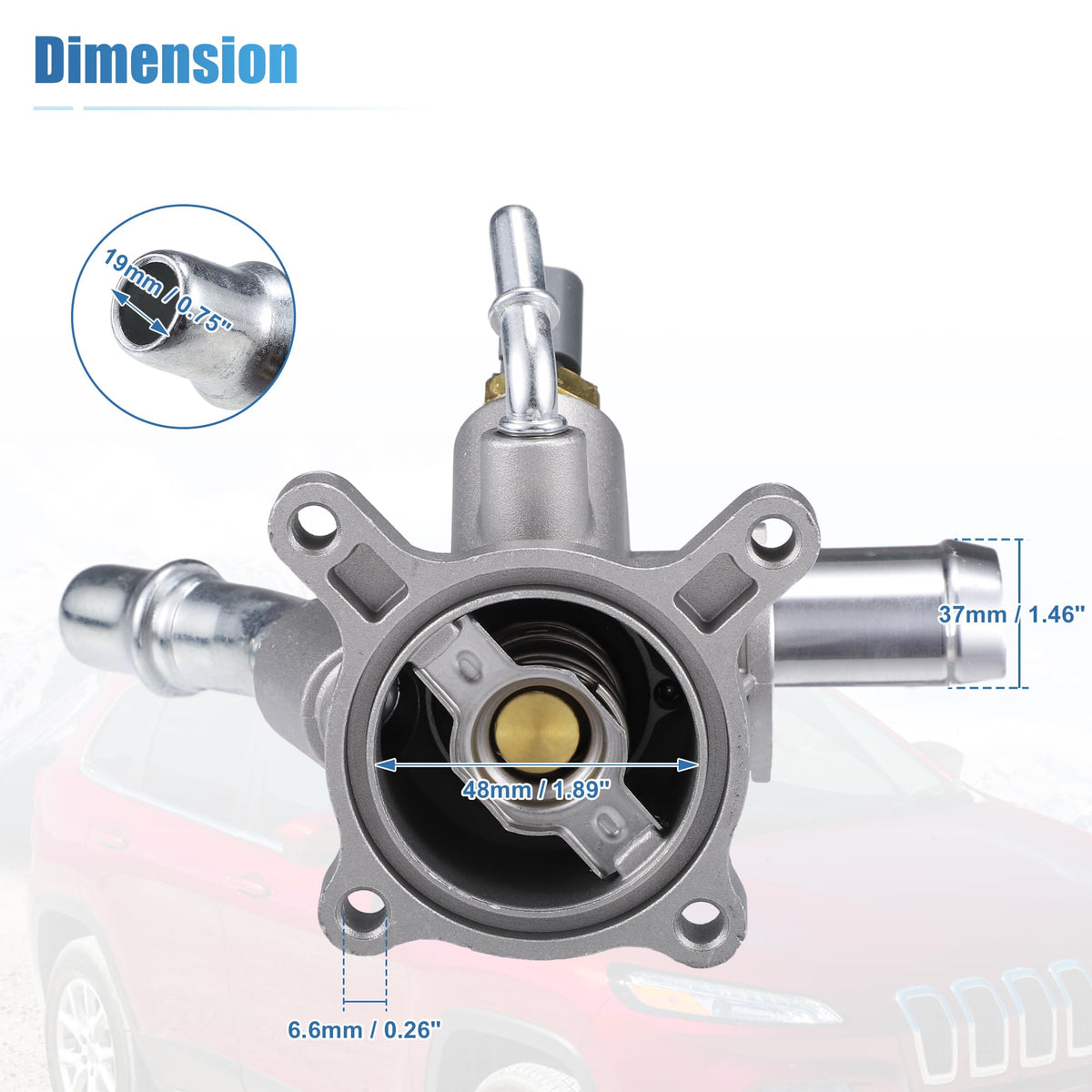 uxcell assembly fitted on vehicle depicting restored engine temperature control