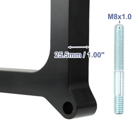 uxcell side profile showing 1-inch height for increased plenum volume