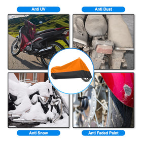 uxcell covering entire motorcycle offering complete weather protection