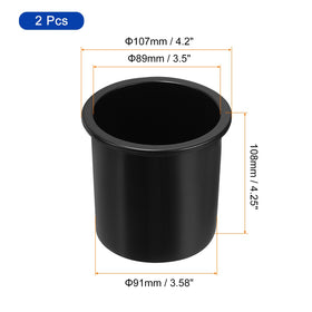 uxcell top view dimensions with visible inner diameter highlighting precise fit advantage