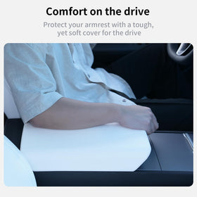 Uxcer top profile showing thin seamless design that matches Tesla interior