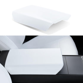 Uxcer front view of center console cover showing exact Tesla fit and protection