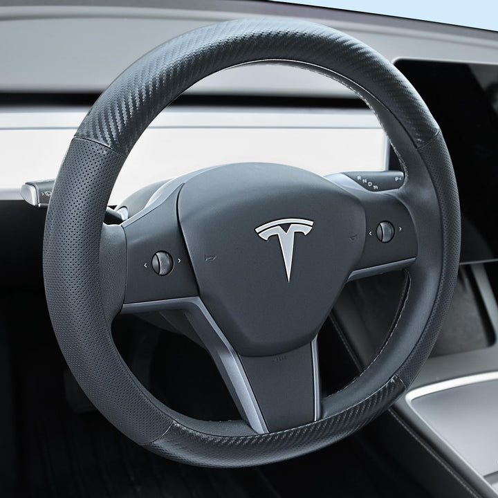 Uxcer front view showing carbon fiber cover and clean fit for visual appeal