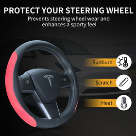 Lifestyle interior shot with Uxcer red cover adding sporty, refined look