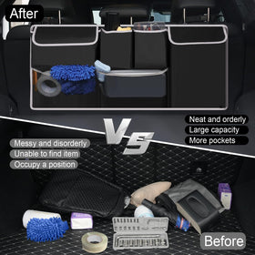 UYYE folded flat illustrating compact storage when organizer is not used