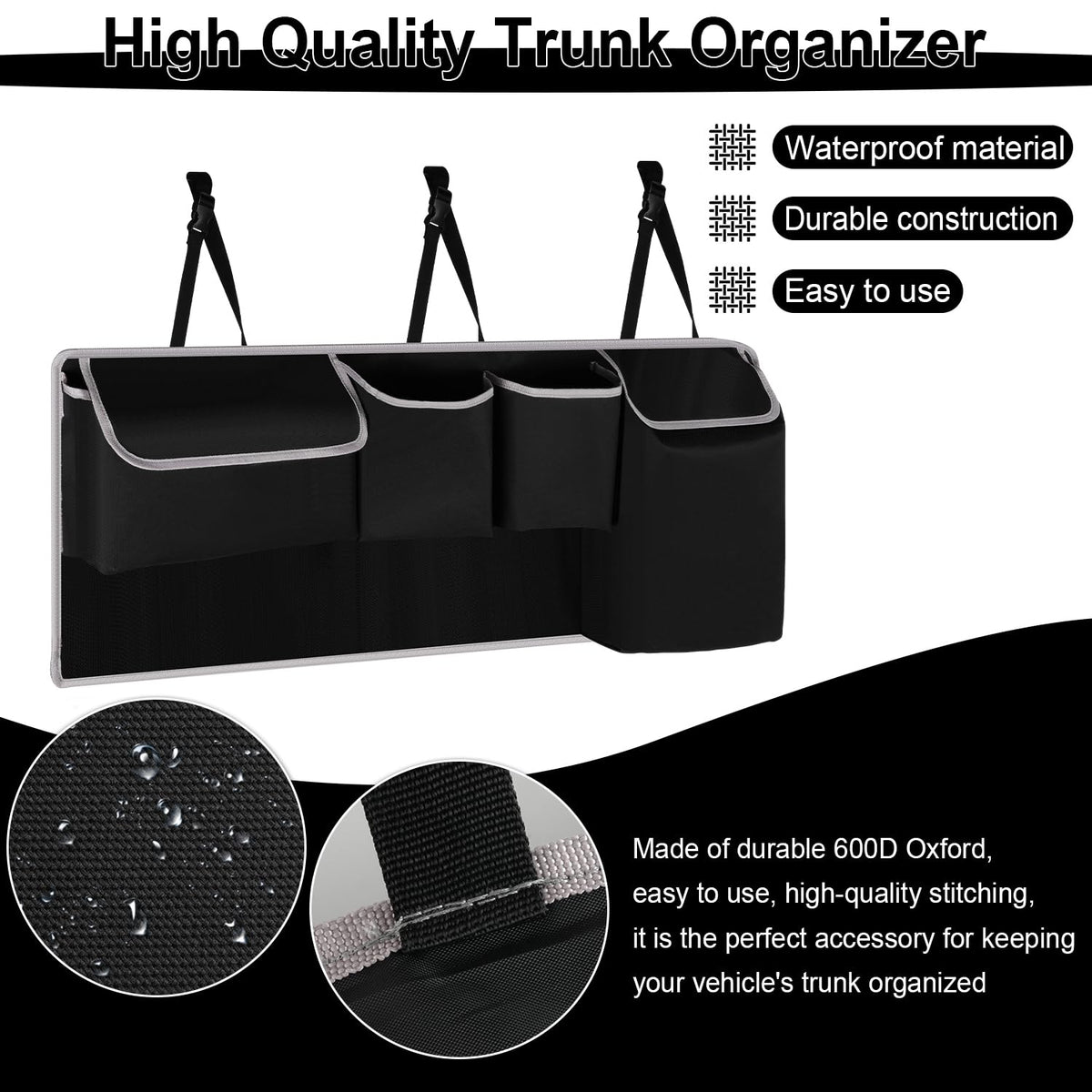 UYYE installed on backseat demonstrating secure fit and easy access to belongings