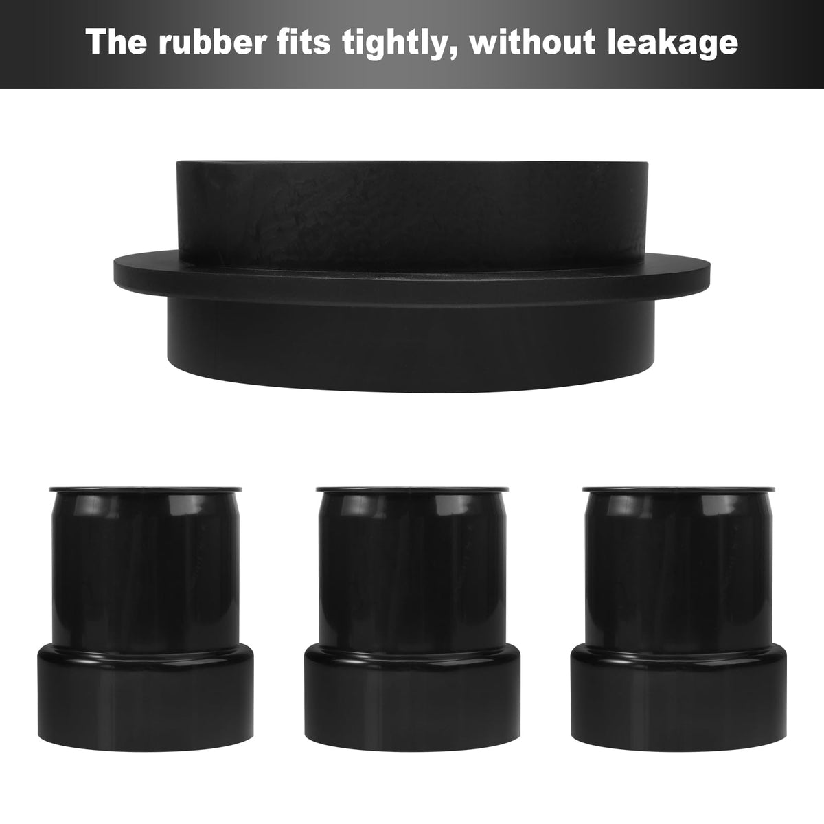 UYZO detailed view of barbed couplers showing ridged profile for secure hose grip