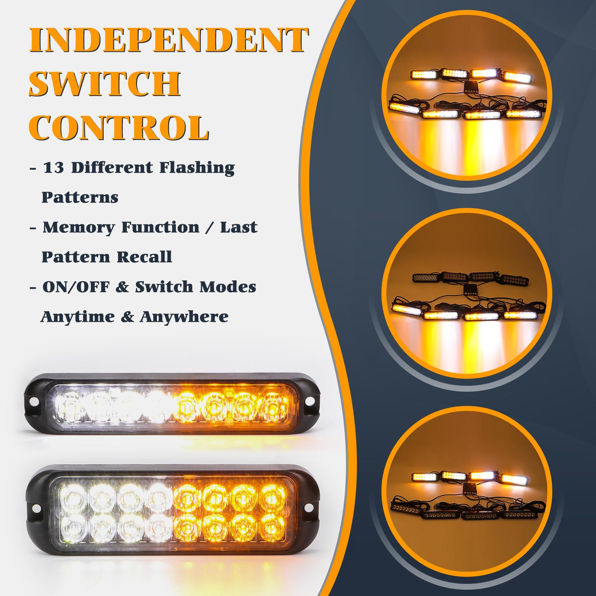V-SEK close-up of LED lens and housing highlighting durable lens and bright output benefit