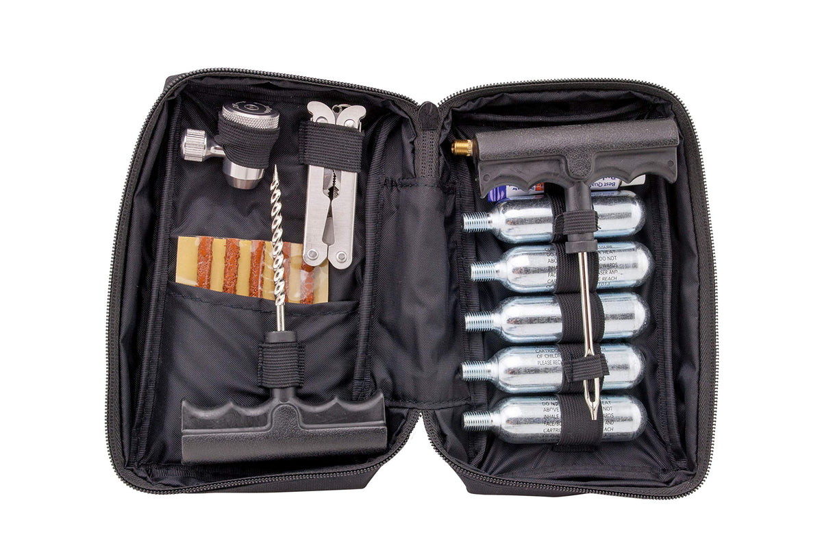 V1 Motor closed kit case showing compact portability and organization benefit