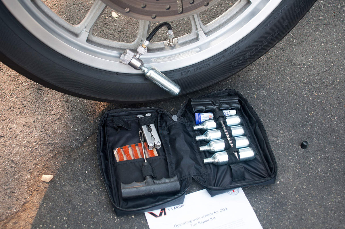V1 Motor kit packed in a backpack ready for rides and on-the-go repairs