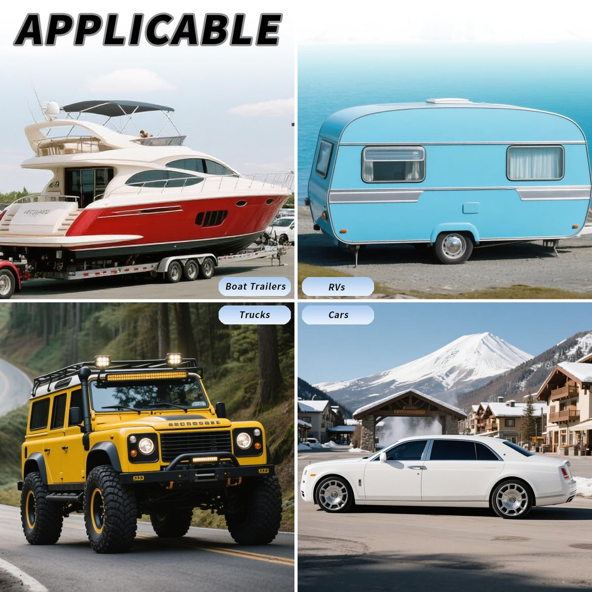 Vacallity chocks at campsite showing convenience for travel setups