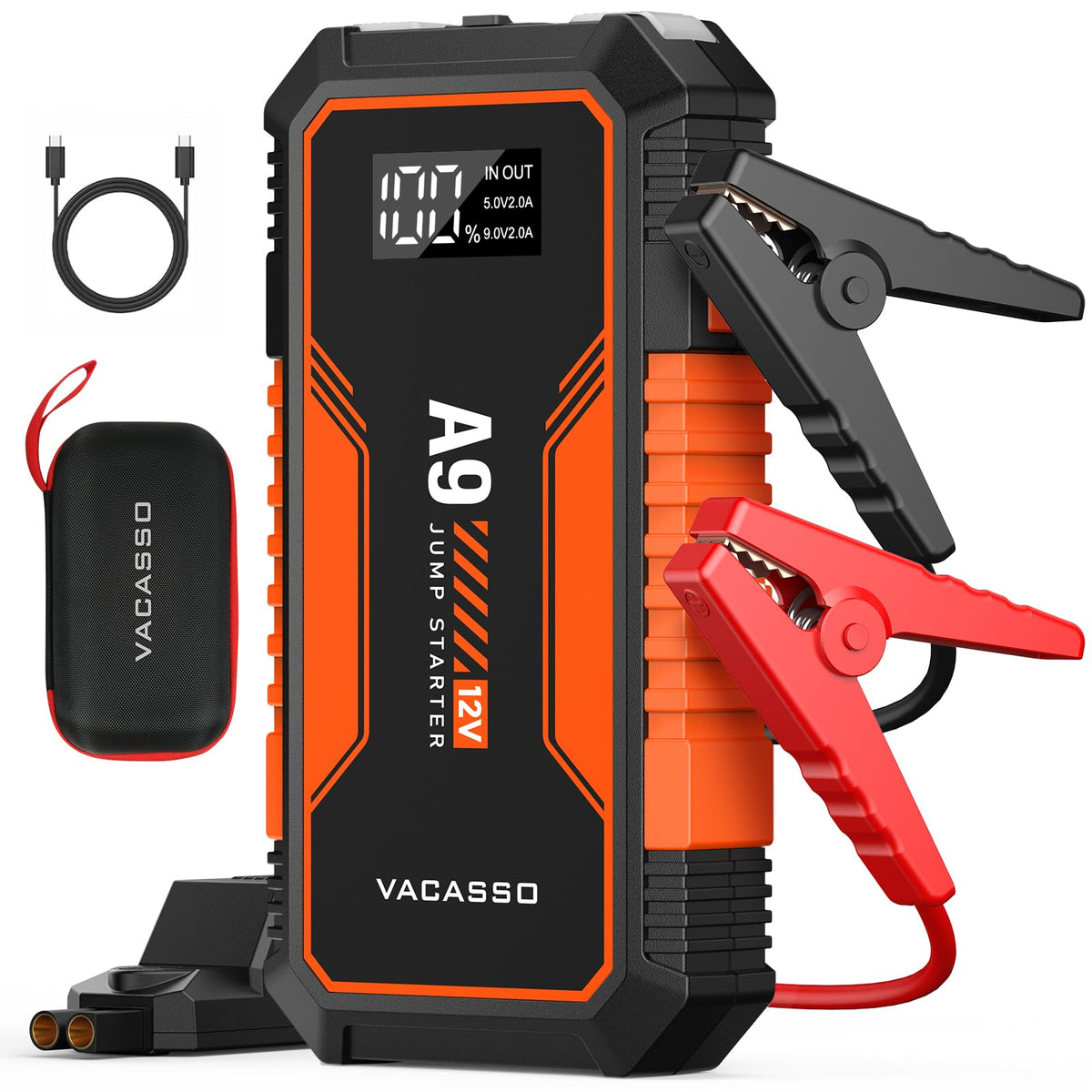 VACASSO A9 front view showing compact design and portability benefit