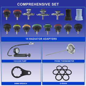 VAGNEUS aluminum adapters array top view showing varied sizes and corrosion resistance for broad vehicle fitment