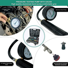 VAGNEUS being used in a workshop on a car cooling system to find leaks quickly and save repair time