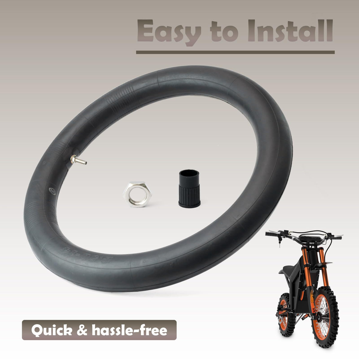 VAINELY e-bike front wheel in off-road use highlighting shock absorption