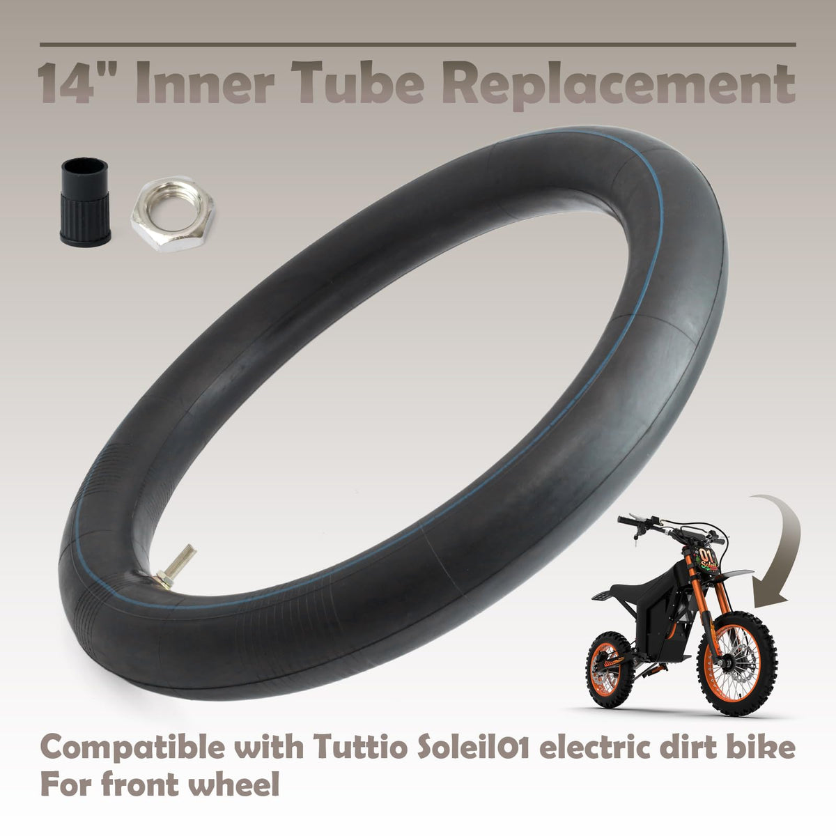 VAINELY close-up of thickened rubber texture for improved puncture resistance