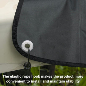 Vainlley installed on caravan protecting jack from weather