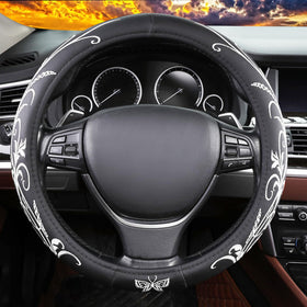 vaitarkli front view of steering wheel cover showing finished look and fit benefit