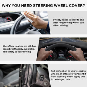 vaitarkli cover on steering wheel showing correct 14.5–15 inch fit