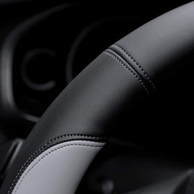 Valleycomfy installed on F-150 steering wheel showing improved grip benefit