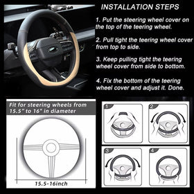 Valleycomfy beige cover in vehicle interior lifestyle shot enhancing cabin appearance