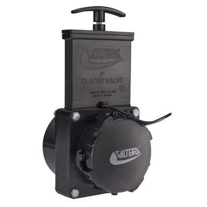 Valterra 3-inch valve front view showing compact design and durable build