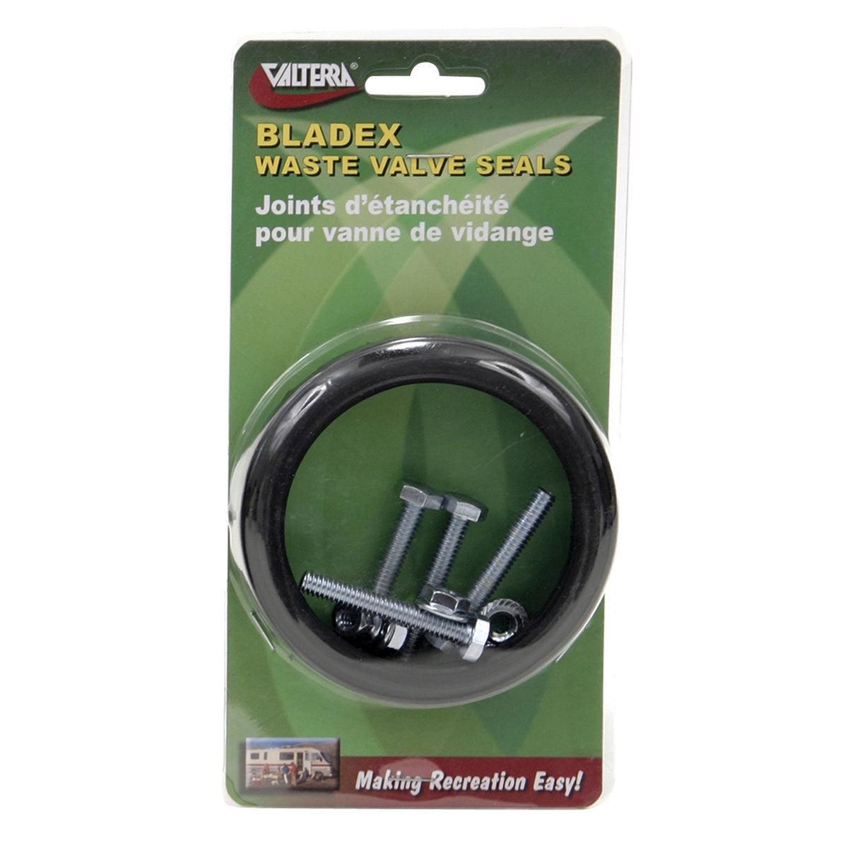 Valterra Bladex 3" seal pack front view showing seals and hardware for leak-free repair