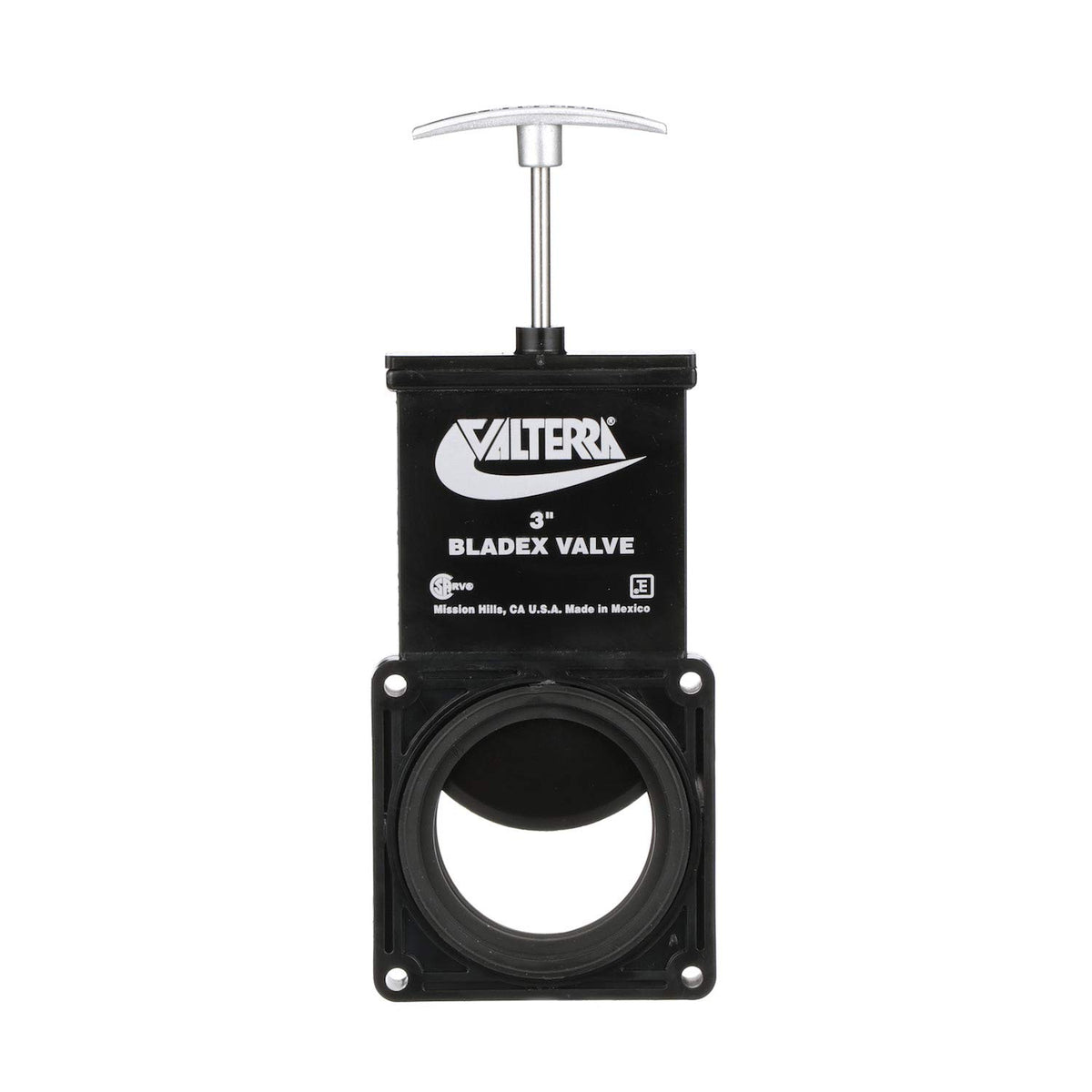 Valterra Bladex front view showing valve body and black finish for reliable replacement