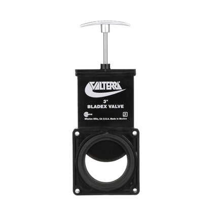 Valterra Bladex front view showing valve body and black finish for reliable replacement