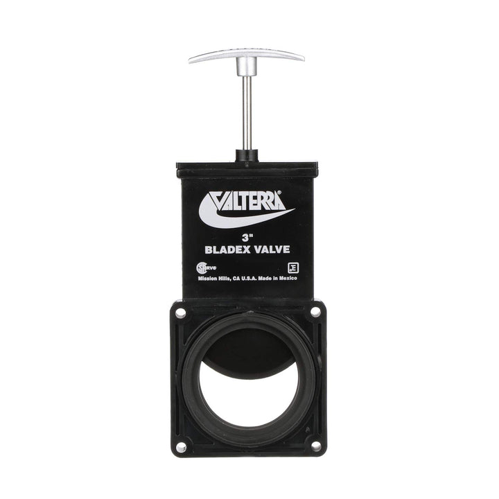 Valterra Bladex front view showing valve body and black finish for reliable replacement