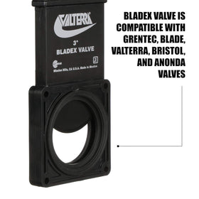 Valterra close-up of metal handle highlighting durable grip and smooth operation