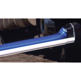 Valterra Easy Slider installed along sewer hose hooked to RV ensuring smooth drainage