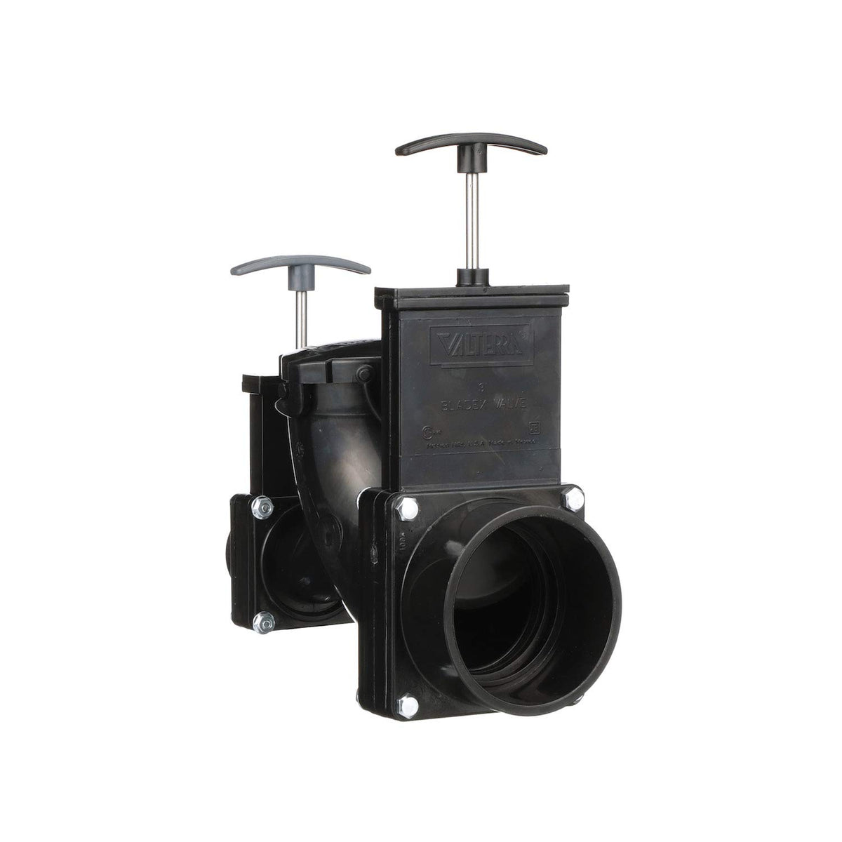 Valterra installed in an RV sewer bay demonstrating quick connection benefit