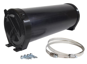 Valterra carrier front profile showing durable black PVC and secure closure