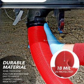 Valterra collapsed hose at 25 inches for space-saving storage benefit