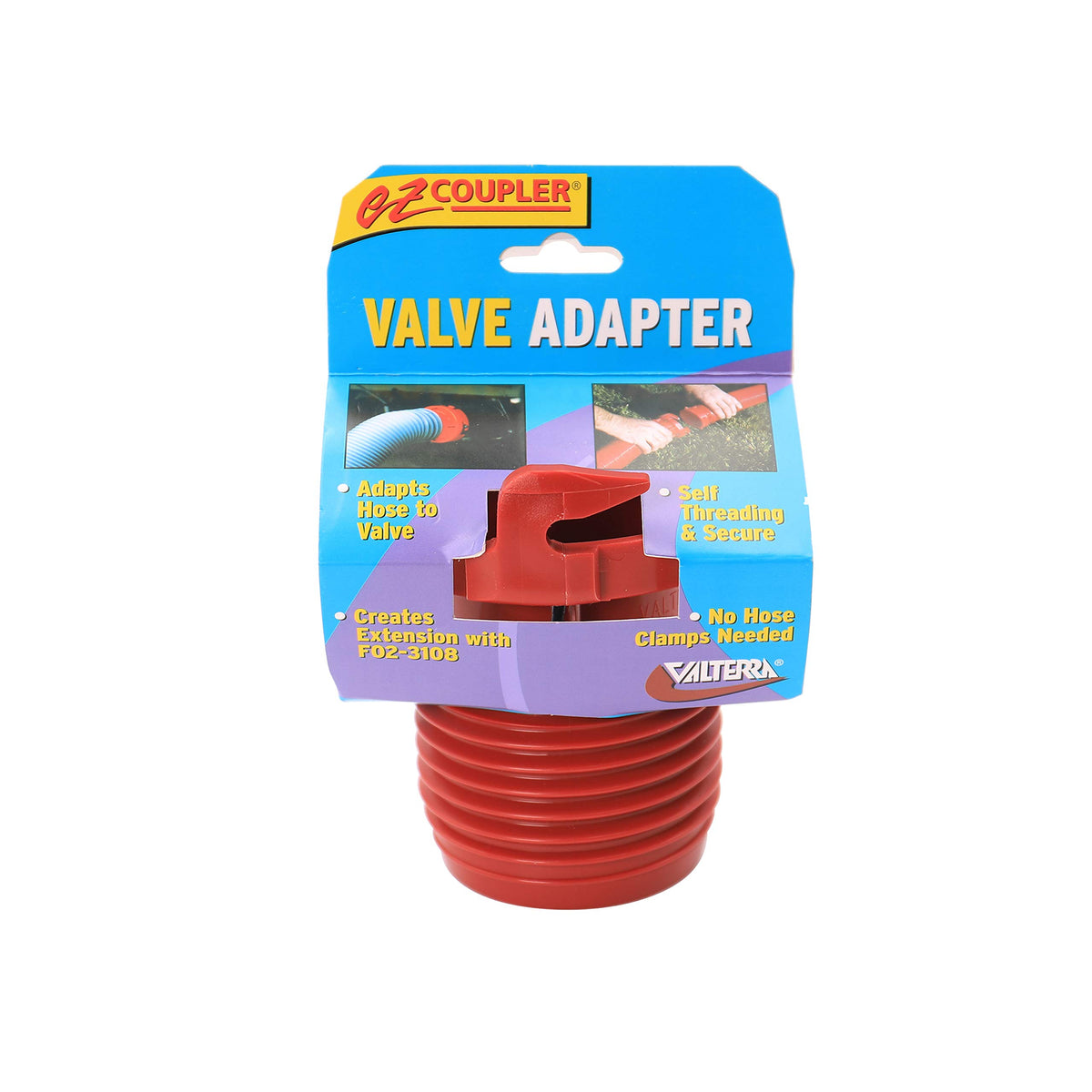 Valterra red finish close-up displaying durable construction and visibility