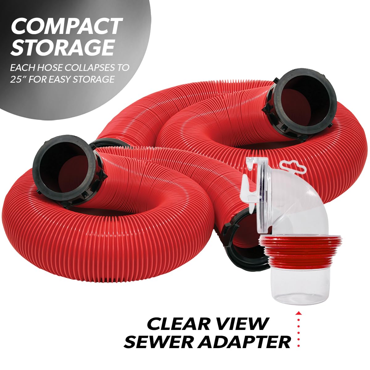 Valterra compact kit stored in RV compartment for organized storage benefit