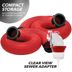 Valterra compact kit stored in RV compartment for organized storage benefit
