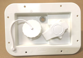 Valterra front faceplate showing compact inlet and clean design benefit
