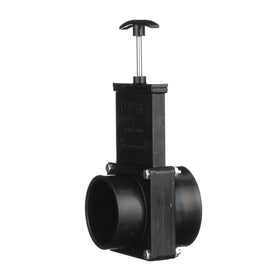 Valterra valve next to measuring tape for scale, shows 3-inch hub fit