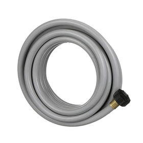 Valterra coiled hose beside ruler showing 25-foot scale for planning benefit