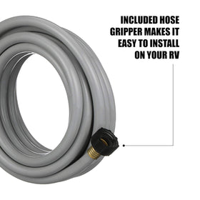 Valterra closeup of included hose grippers showing easy installation benefit
