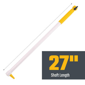Valterra wand next to a hand showing scale and lightweight handling benefit