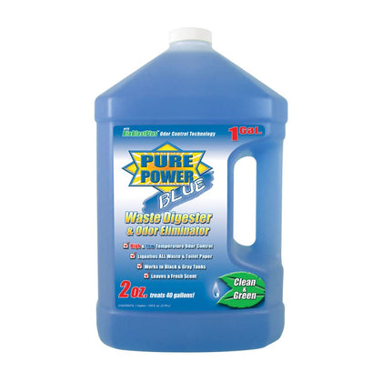 Valterra Pure Power Blue bottle front showing label and odor control benefit